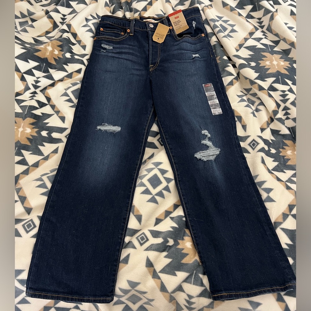 Levi Ribcage Straight Ankle Jeans